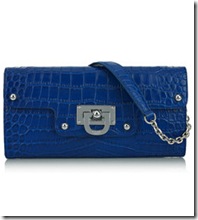 dkny blue clutch